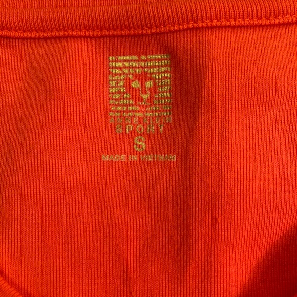 LAST CHANCE! Anne Klein Sport Orange Long Sleeve Tee - Picture 4 of 5